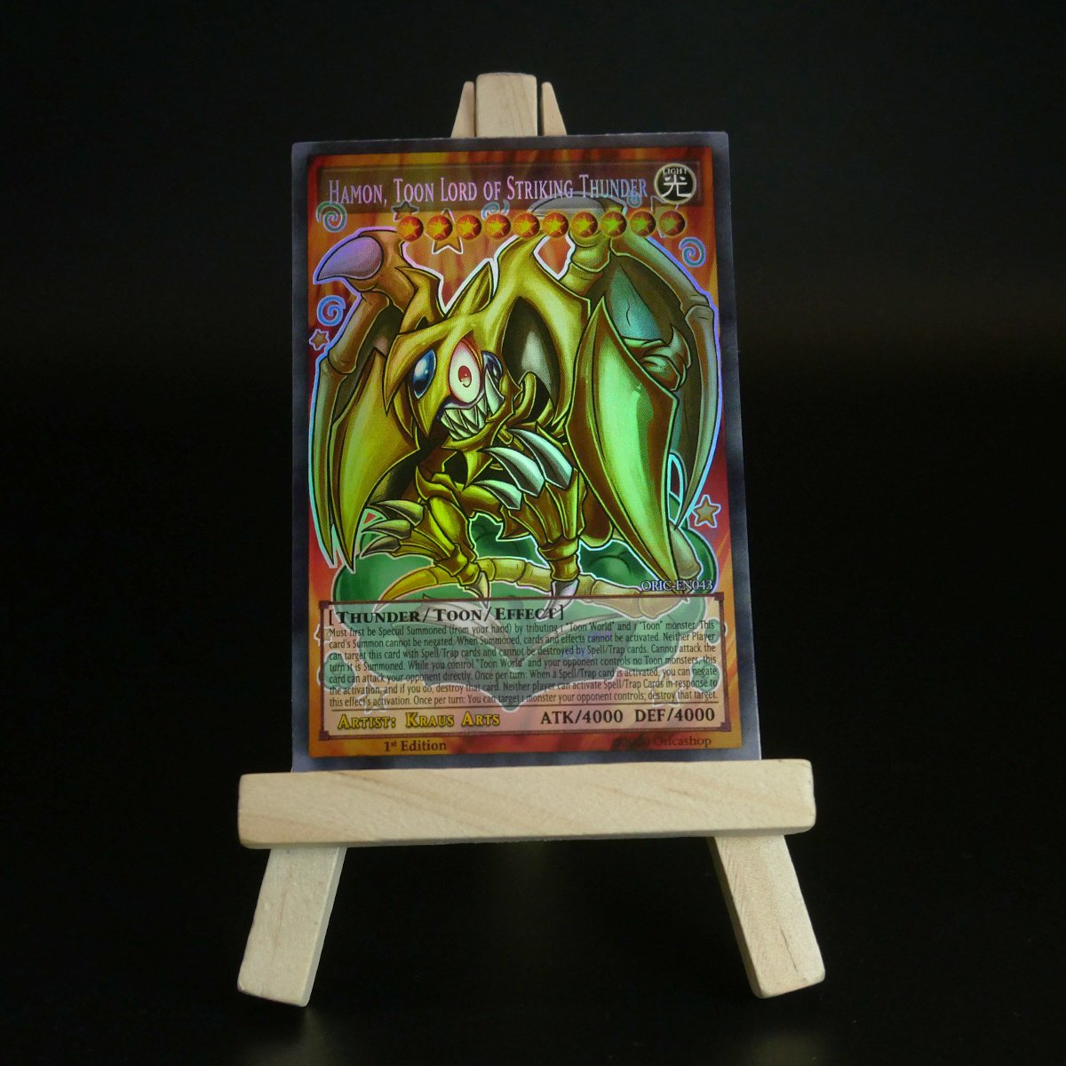 Yugioh ORICA 4x-Set: Toon Sacred Beasts (HOLO) Full-Art | Raviel Hamon Uria