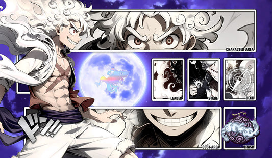 One Piece Playmat Luffy / Ruffy (Gear 5) (Holo Foiling) (Design #2)