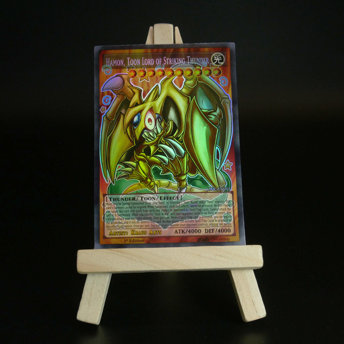 Yugioh ORICA 4x-Set: Toon Sacred Beasts (HOLO) Full-Art | Raviel Hamon Uria