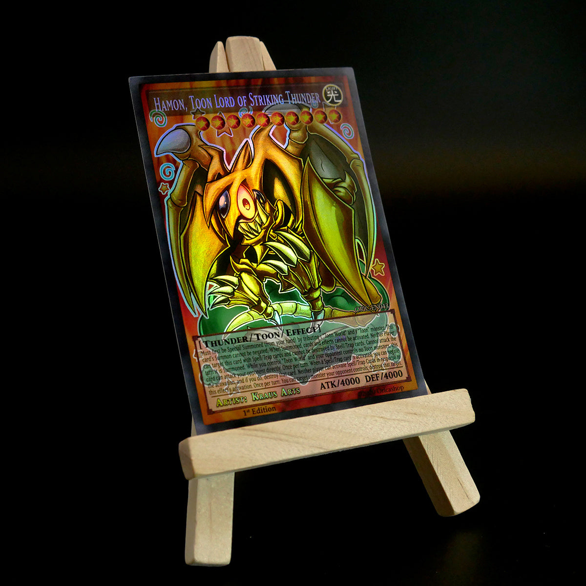 Yugioh ORICA 4x-Set: Toon Sacred Beasts (HOLO) Full-Art | Raviel Hamon Uria