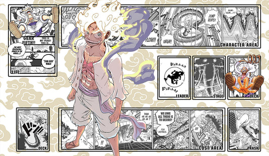 One Piece Playmat Luffy / Ruffy (Gear 5) (Holo Foiling)