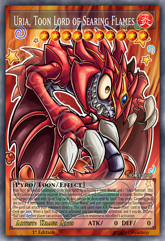 Yugioh ORICA 4x-Set: Toon Sacred Beasts (HOLO) Full-Art | Raviel Hamon Uria