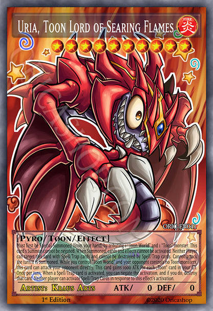Yugioh ORICA 4x-Set: Toon Sacred Beasts (HOLO) Full-Art | Raviel Hamon Uria