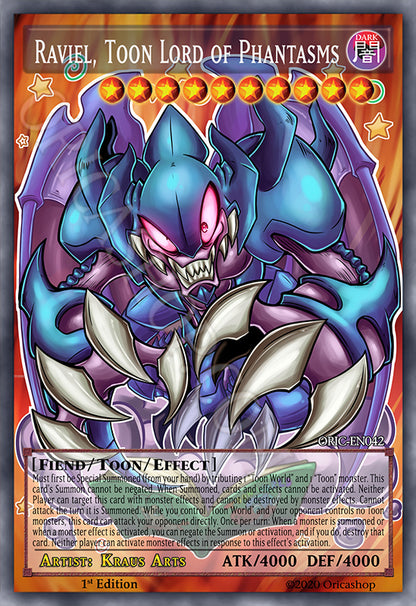 Yugioh ORICA 4x-Set: Toon Sacred Beasts (HOLO) Full-Art | Raviel Hamon Uria