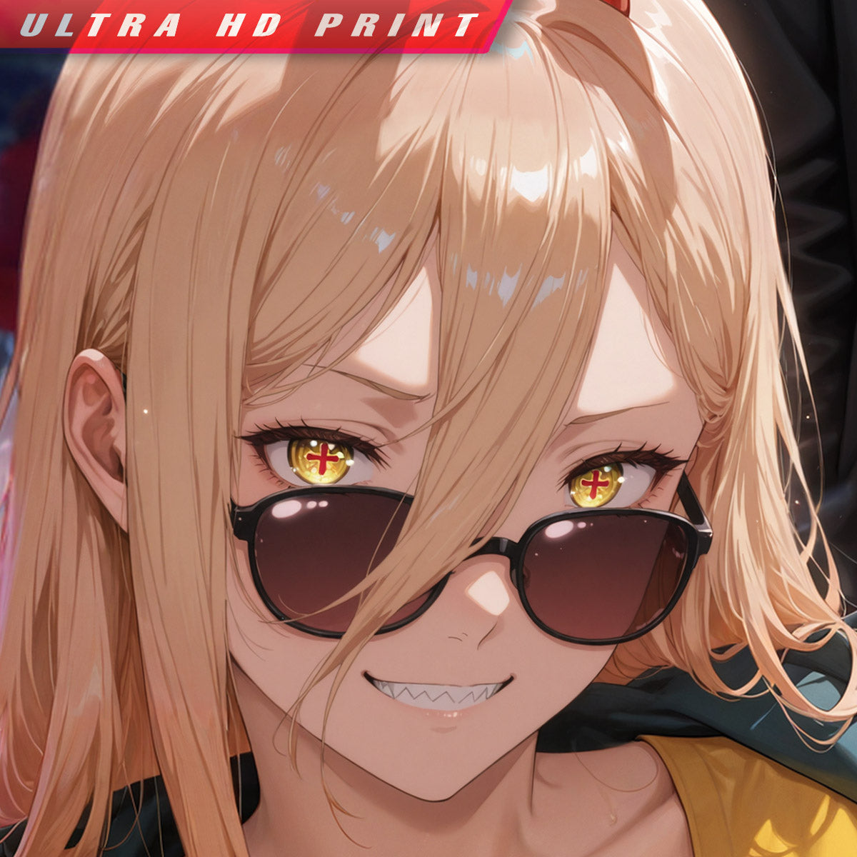 Premium Wall Scroll Poster - Chainsaw Man - Power & Makima (90 x 60 cm)