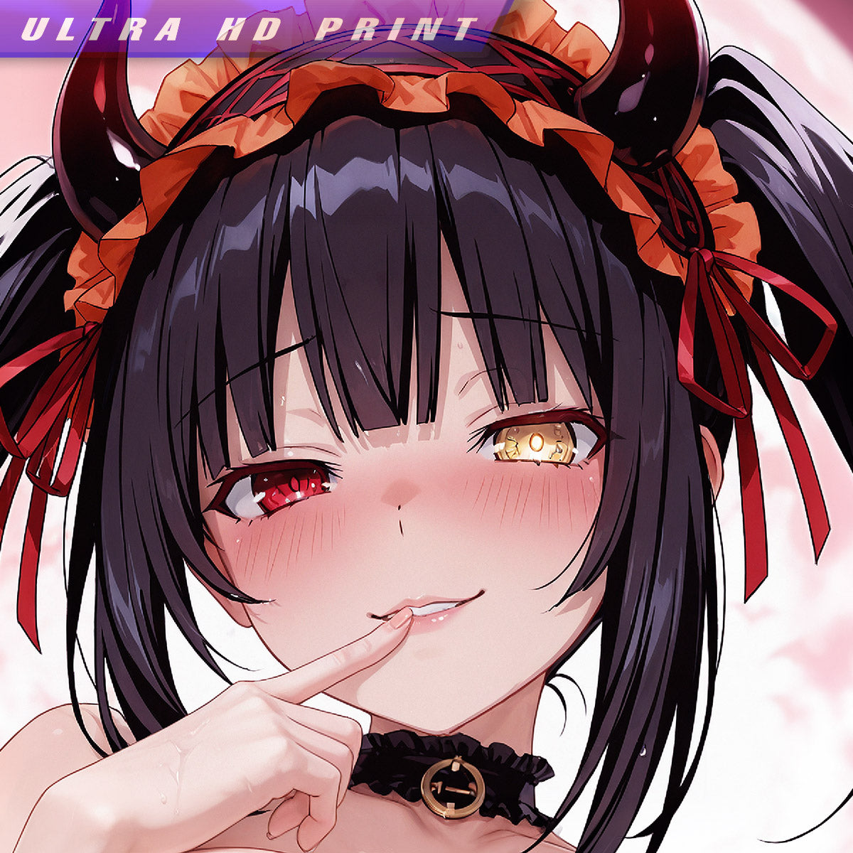 Premium Wall Scroll Poster - Date A Live - Kurumi Tokisaki (NSFW) (Little Devil Style) (90 x 60 cm)