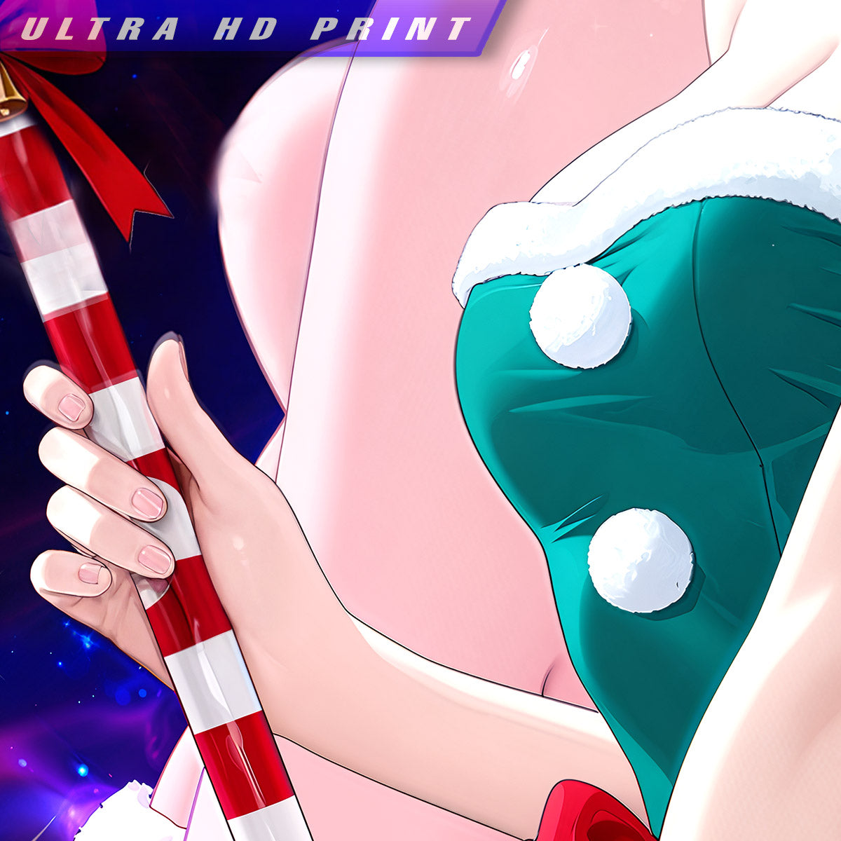 Premium Wall Scroll Poster - Frieren: Beyond Journey´s End - Frieren (Christmas Style) (90 x 60 cm)