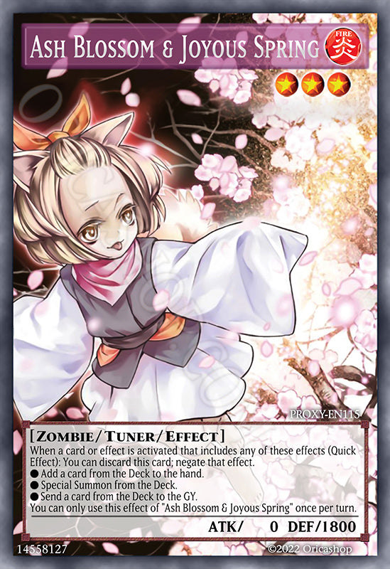 Ash Blossom & Joyous Spring [Full-Art Proxy]