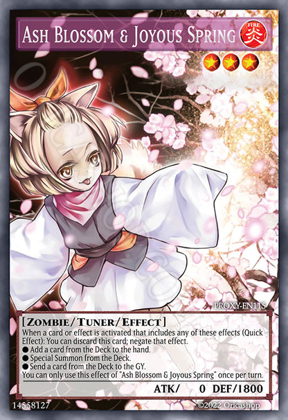 Ash Blossom & Joyous Spring [Full-Art Proxy]