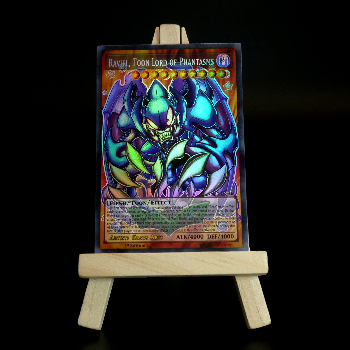 Yugioh ORICA 4x-Set: Toon Sacred Beasts (HOLO) Full-Art | Raviel Hamon Uria