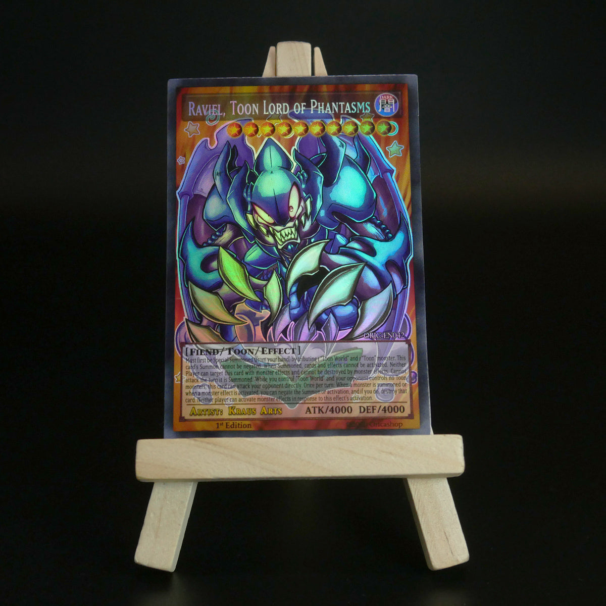 Yugioh ORICA 4x-Set: Toon Sacred Beasts (HOLO) Full-Art | Raviel Hamon Uria