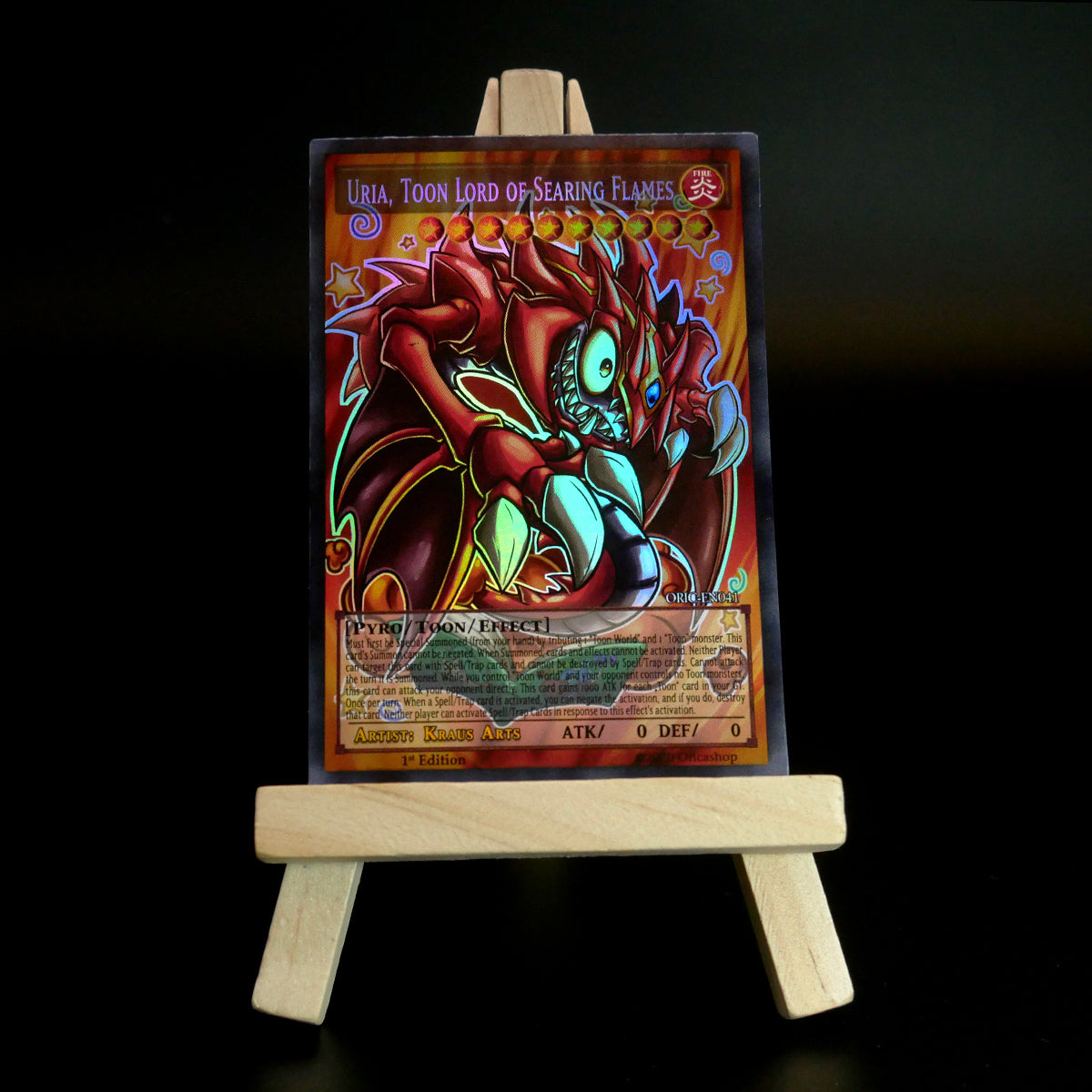 Yugioh ORICA 4x-Set: Toon Sacred Beasts (HOLO) Full-Art | Raviel Hamon Uria