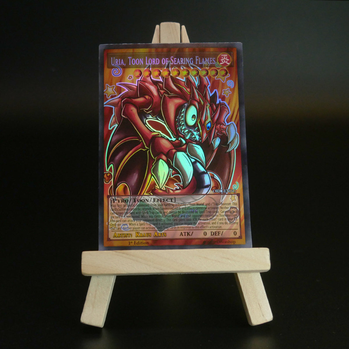 Yugioh ORICA 4x-Set: Toon Sacred Beasts (HOLO) Full-Art | Raviel Hamon Uria