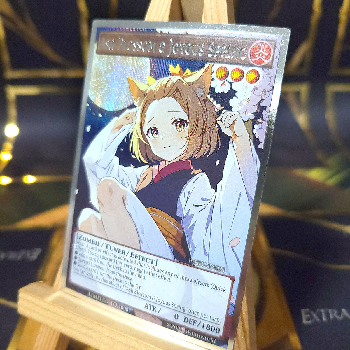 Secret Rare Full-Art - Ash Blossom & Joyous Spring (Titanium Silver Rare)