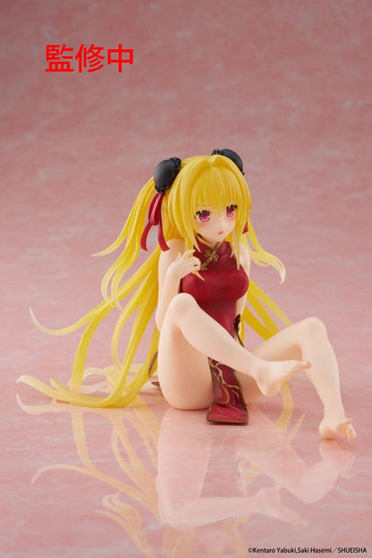 To Love Ru Darkness PVC Statue Desktop Cute Figure Golden Darkness (Chinese Dress Ver.) 13 cm