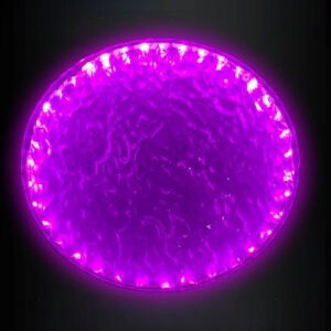 LED  Light-Up Display Stand for Action Figures – 15cm Circular Base Lila