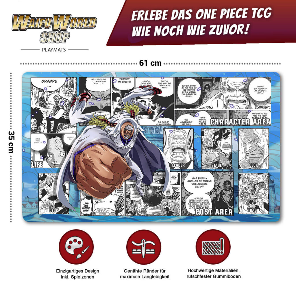 One Piece Playmat Monkey D.Garp (Design #1)
