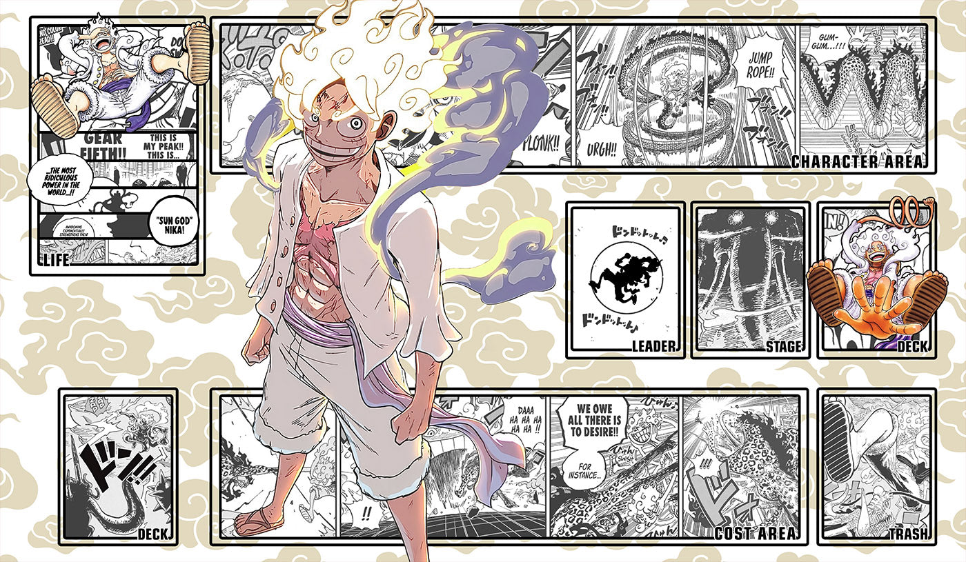 One Piece Playmat Luffy / Ruffy (Gear 5) (Holo Foiling)