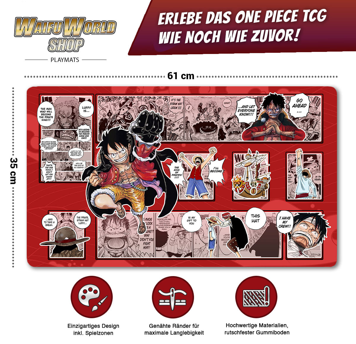 One Piece Playmat Luffy / Ruffy