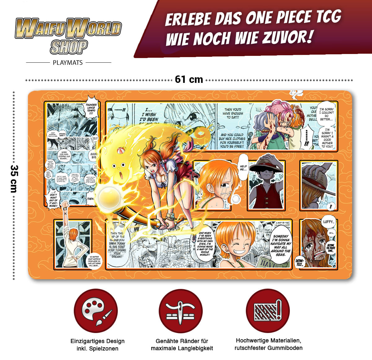 One Piece Playmat Nami (Design #2)