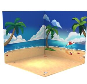 Diorama Background Beach – Scene Display Photo Backdrop for Action Figures and Models