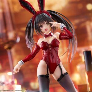 Date A Live V PVC Statue Desktop Cute Figure Kurumi Tokisaki Bunny Ver. 18.5 cm