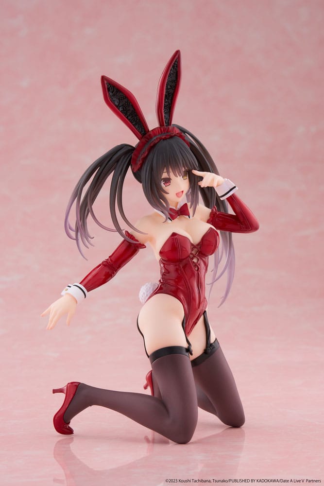 Date A Live V PVC Statue Desktop Cute Figure Kurumi Tokisaki Bunny Ver. 18.5 cm