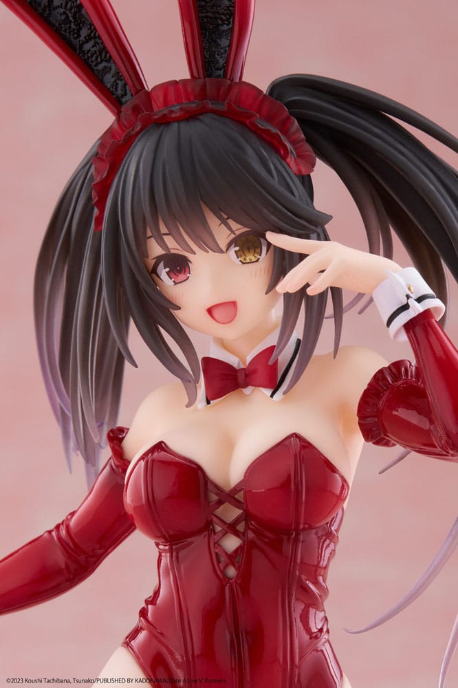 Date A Live V PVC Statue Desktop Cute Figure Kurumi Tokisaki Bunny Ver. 18.5 cm