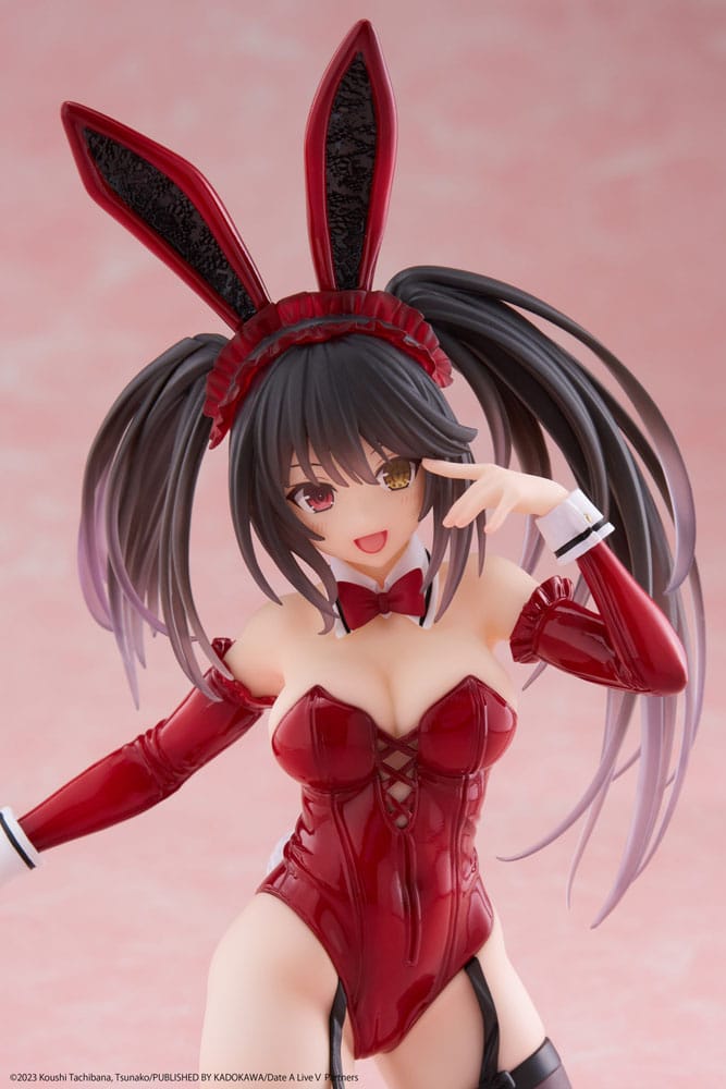 Date A Live V PVC Statue Desktop Cute Figure Kurumi Tokisaki Bunny Ver. 18.5 cm