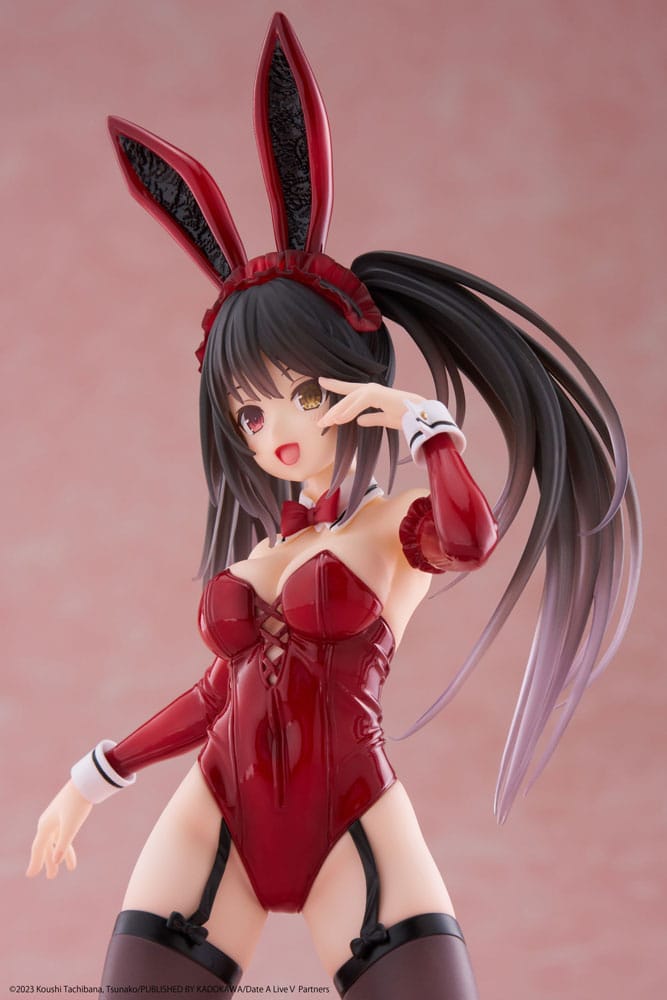 Date A Live V PVC Statue Desktop Cute Figure Kurumi Tokisaki Bunny Ver. 18.5 cm