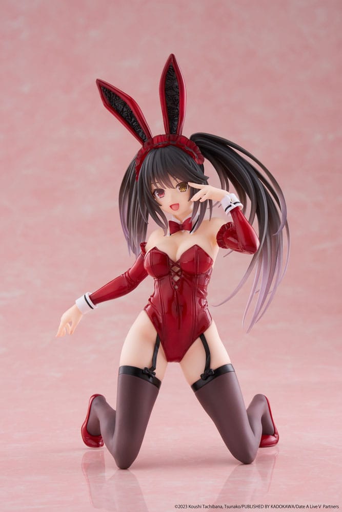 Date A Live V PVC Statue Desktop Cute Figure Kurumi Tokisaki Bunny Ver. 18.5 cm