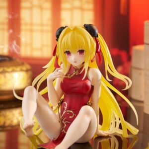To Love Ru Darkness PVC Statue Desktop Cute Figure Golden Darkness (Chinese Dress Ver.) 13 cm