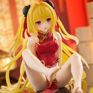 To Love Ru Darkness PVC Statue Desktop Cute Figure Golden Darkness (Chinese Dress Ver.) 13 cm