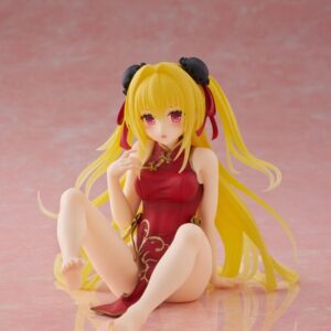 To Love Ru Darkness PVC Statue Desktop Cute Figure Golden Darkness (Chinese Dress Ver.) 13 cm