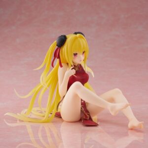 To Love Ru Darkness PVC Statue Desktop Cute Figure Golden Darkness (Chinese Dress Ver.) 13 cm