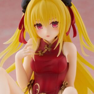 To Love Ru Darkness PVC Statue Desktop Cute Figure Golden Darkness (Chinese Dress Ver.) 13 cm