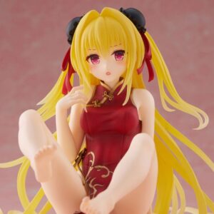 To Love Ru Darkness PVC Statue Desktop Cute Figure Golden Darkness (Chinese Dress Ver.) 13 cm