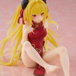 To Love Ru Darkness PVC Statue Desktop Cute Figure Golden Darkness (Chinese Dress Ver.) 13 cm