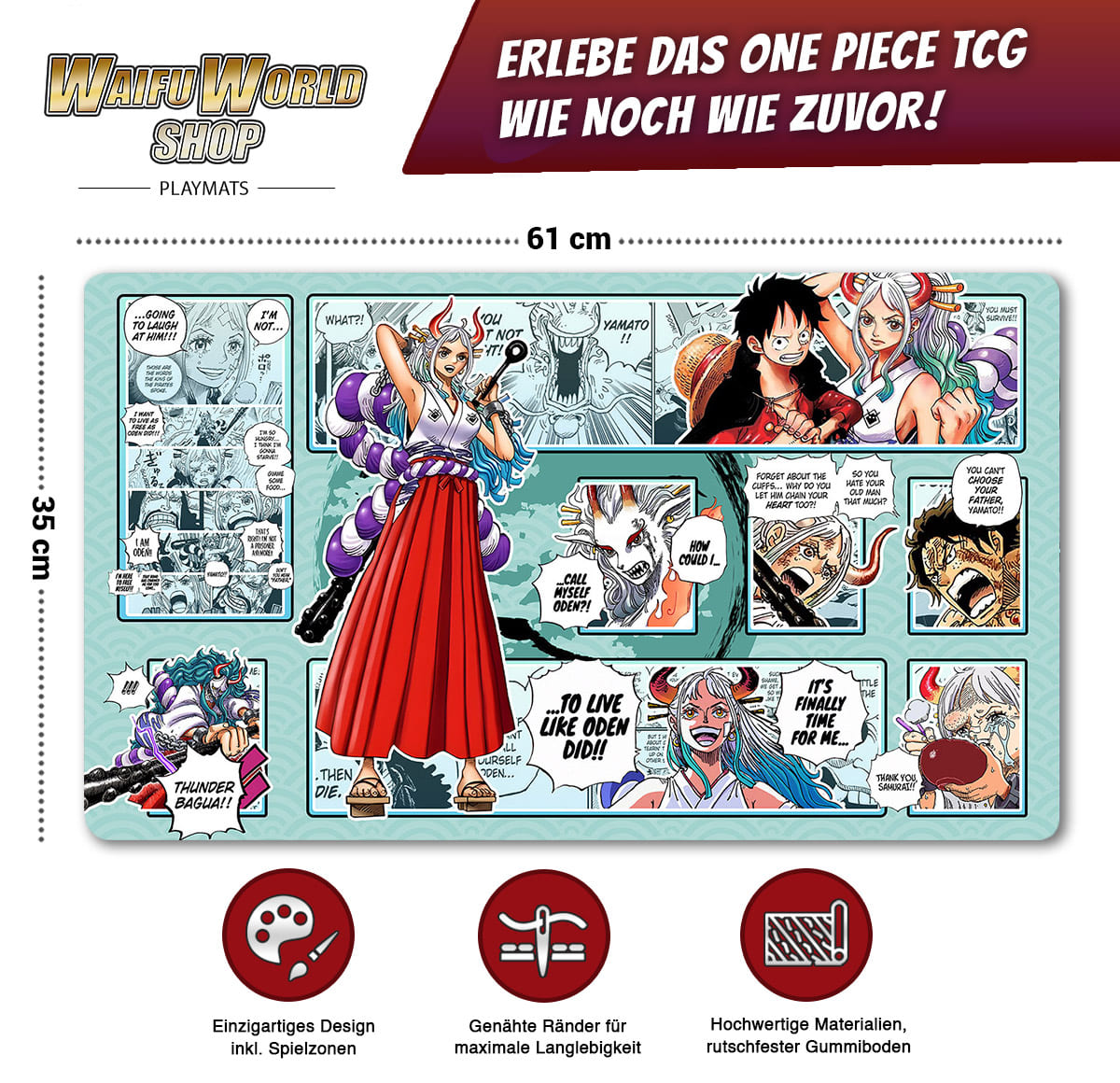 One Piece Playmat Yamato (Design #1)
